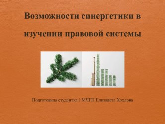 Возможности синергетики в изучении правовой системы