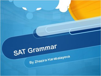 SAT Grammar
