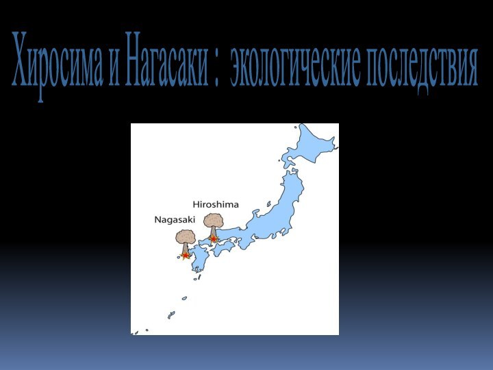 Хиросима и Нагасаки : экологические последствия