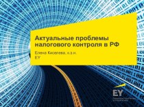 Актуальные проблемы налогового контроля в РФ