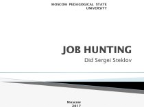 Job Hunting