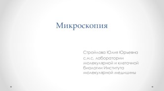 Микроскопия, виды и возможности современных микроскопов