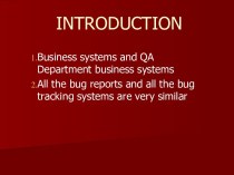 Business systems and QA. Department business systems