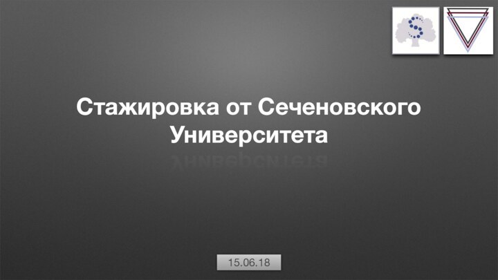 Стажировка от Сеченовского Университета15.06.18