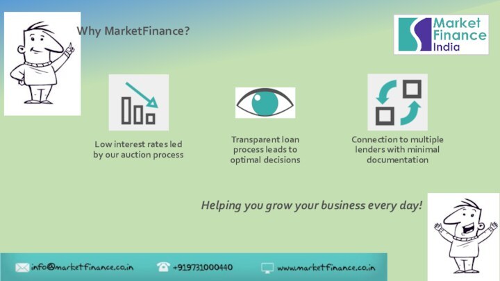 Why MarketFinance?Helping you grow your business every day!