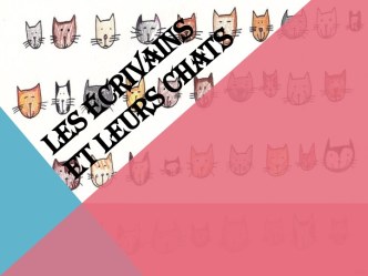 Les écrivains et leurs chats