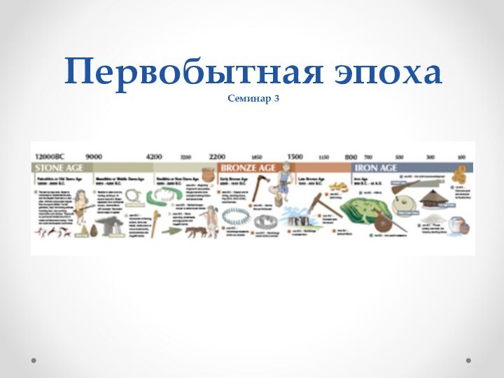 Первобытная эпоха Семинар 3