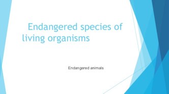 Endangered species of living organisms endangered animals