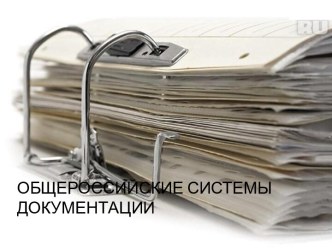 Общероссийские системы документации