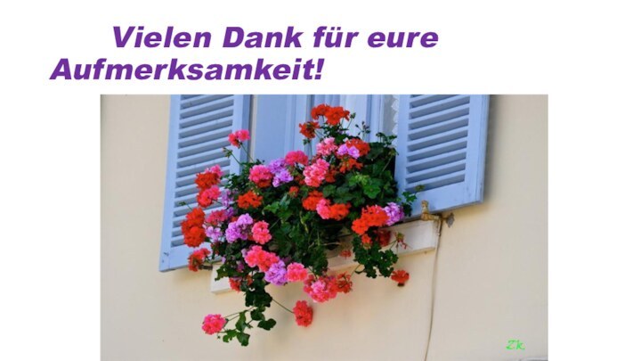 Vielen Dank für eure Aufmerksamkeit!