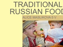 Traditional russian food