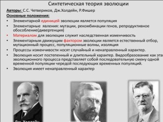 Синтетическая теория эволюции