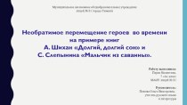 Необратимое перемещение героев во времени на примере книг А. Шихан Долгий, долгий сон и С. Слепынина Мальчик из саванны