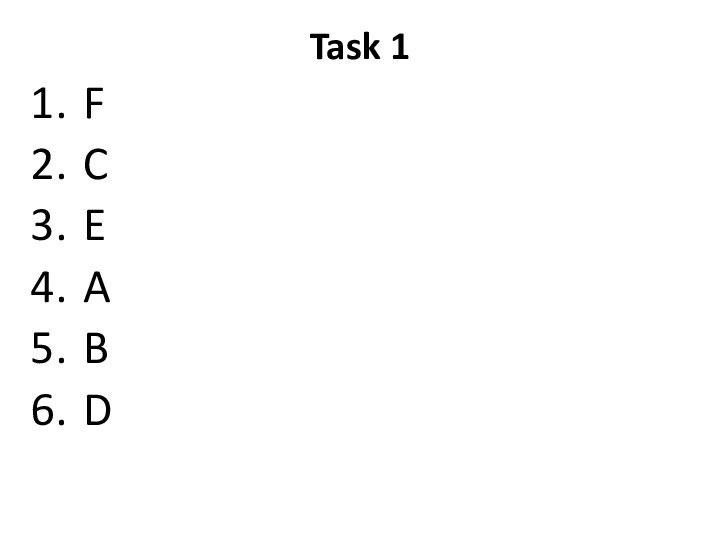 Task 1 FCEABD