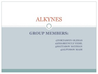 Alkynes