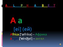 English alphabet