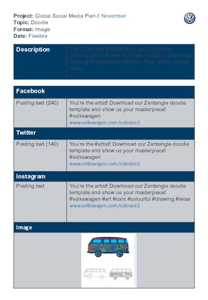 Project: Global Social Media Plan // November Topic: Doodle Format: image Date: Flexible