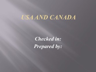 USA and Canada