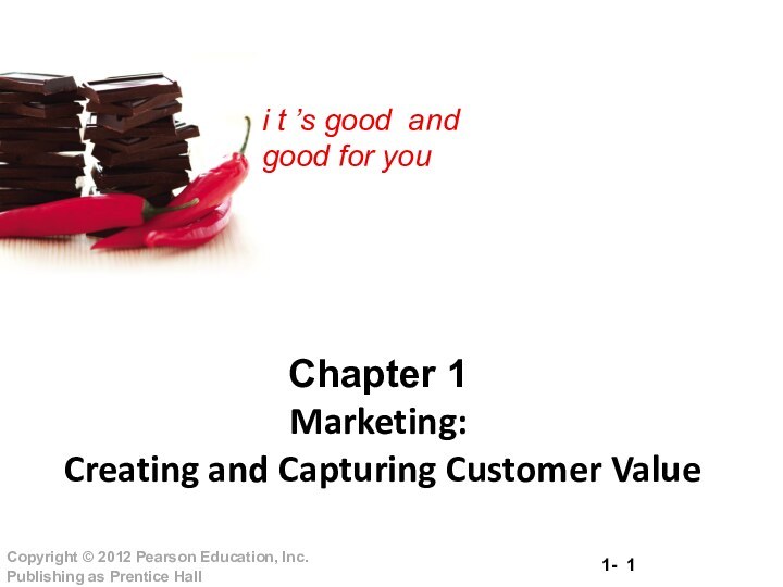 Chapter 1 Marketing:  Creating and Capturing Customer Value