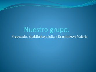 Nuestro grupo