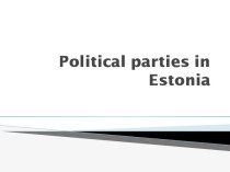 Political parties in Estonia