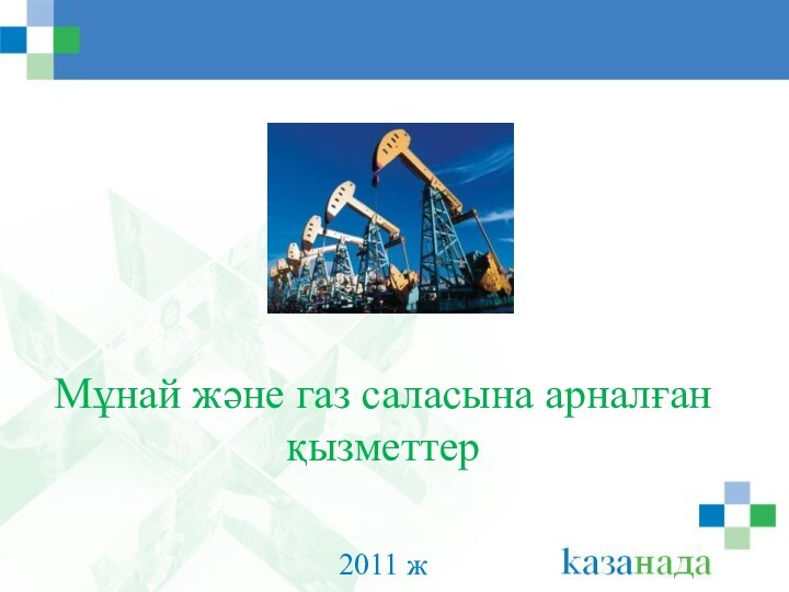 Мұнай және газ саласына арналған қызметтер2011 ж