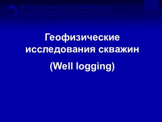 Геофизические исследования скважин (Well logging)