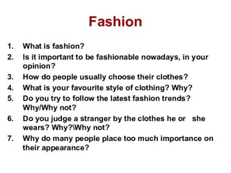 Fashion