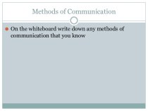 Written communication skills. (Unit 1)