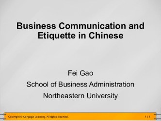 Business communication and etiquette in chinese