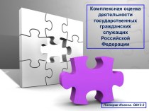 Комплексная оценка деятельности государственных гражданских служащих Российской Федерации
