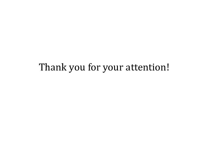 Thank you for your attention!