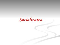 Conceptul de socializare