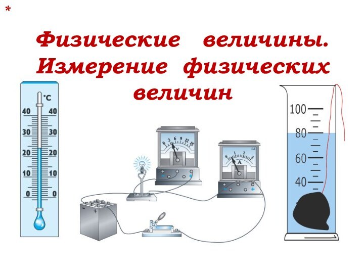 Физические  величины. Измерение физических величин*