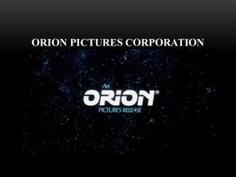 Orion pictures corporation