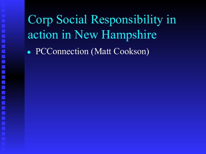 Corp Social Responsibility in action in New HampshirePCConnection (Matt Cookson)