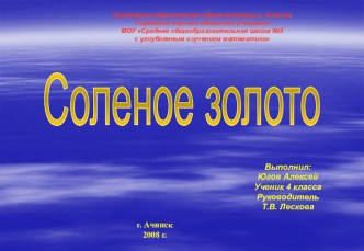 Исследовательская работа на городской конкурс. Номинация Окружающий мир. 4 класс.