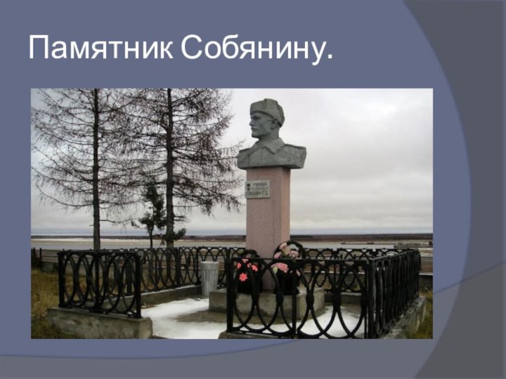 Памятник Собянину.