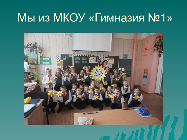 Мы из МКОУ «Гимназия №1»