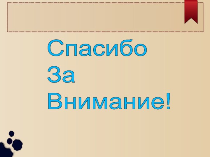 Спасибо  За  Внимание!