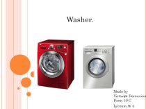 Презентация по английскому языку на тему Washing Machine