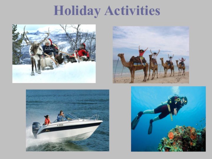 Holiday Activities