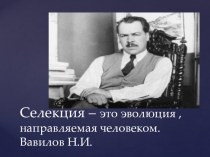 Презентация о Вавилове И.Н.(История Советской науки).