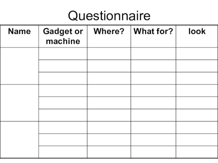 Questionnaire