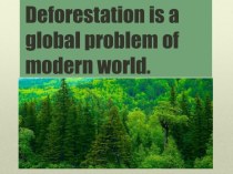 Презентация по природоведения на тему Вырубка лесов