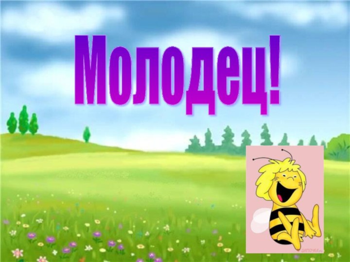 Молодец!