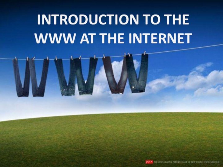 INTRODUCTION TO THE WWW AT THE INTERNET