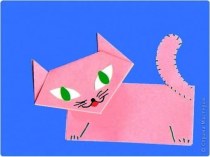 Презентация к занятию Оригами кошка