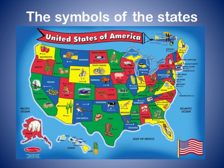 The symbols of the states
