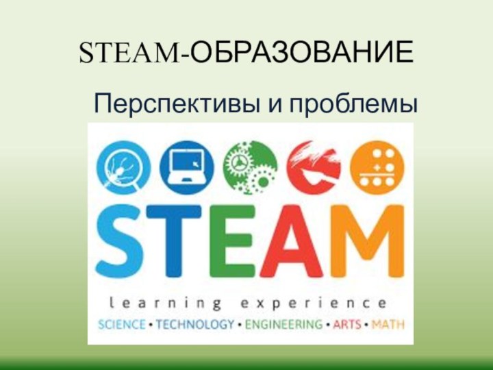 STEAM-ОБРАЗОВАНИЕ Перспективы и проблемы